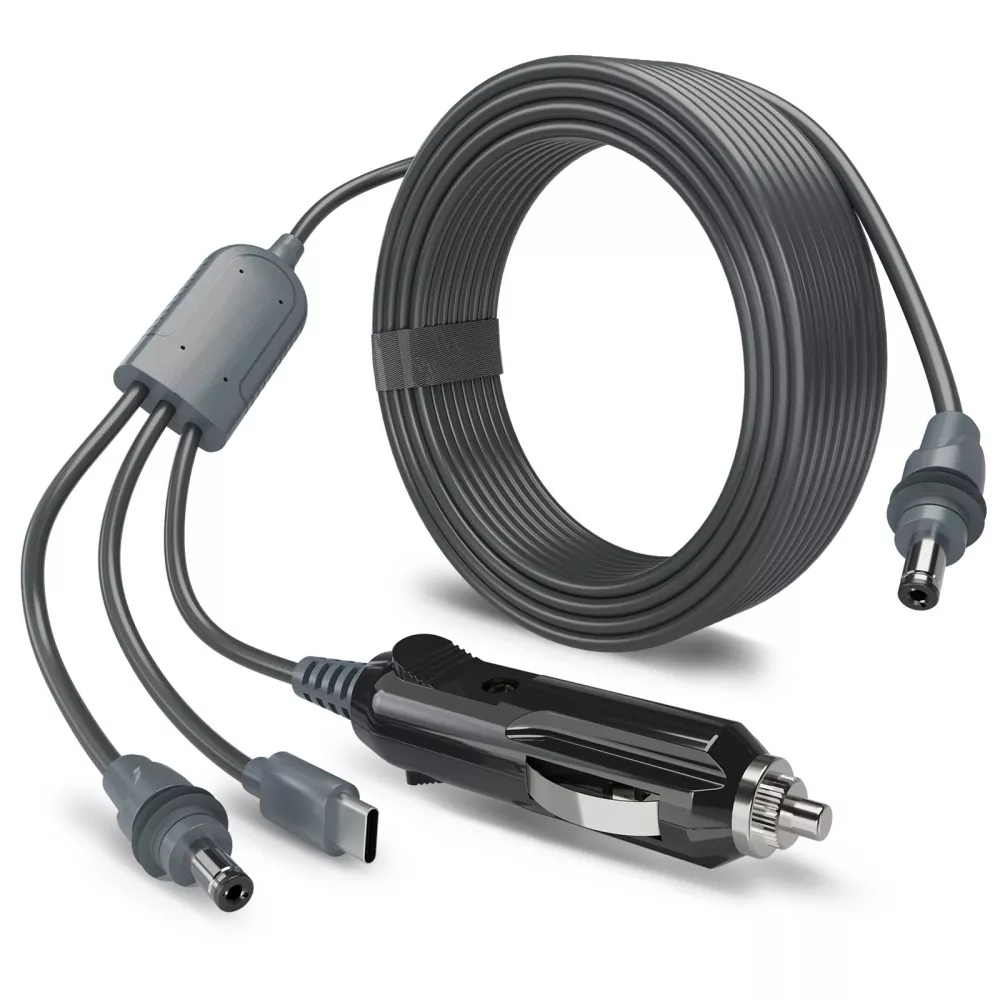 3-in-1 Starlink DC to USB-C Car Charger Cable