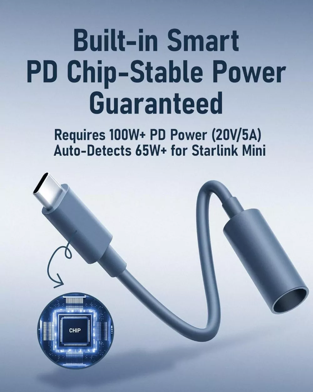 Starlink DC FM to USB-C Adapter