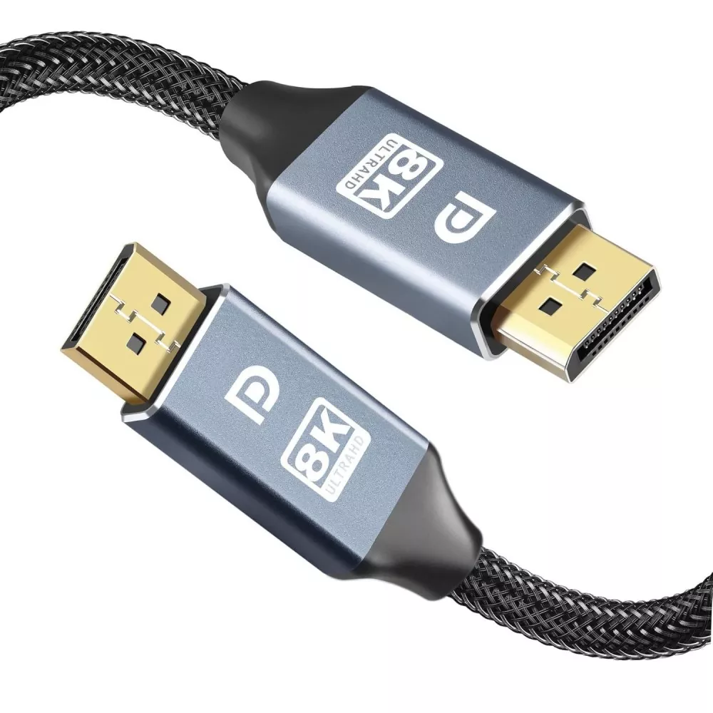 Zinklegering omhulsel DP2.1 mannelijk naar DP mannelijk kabel